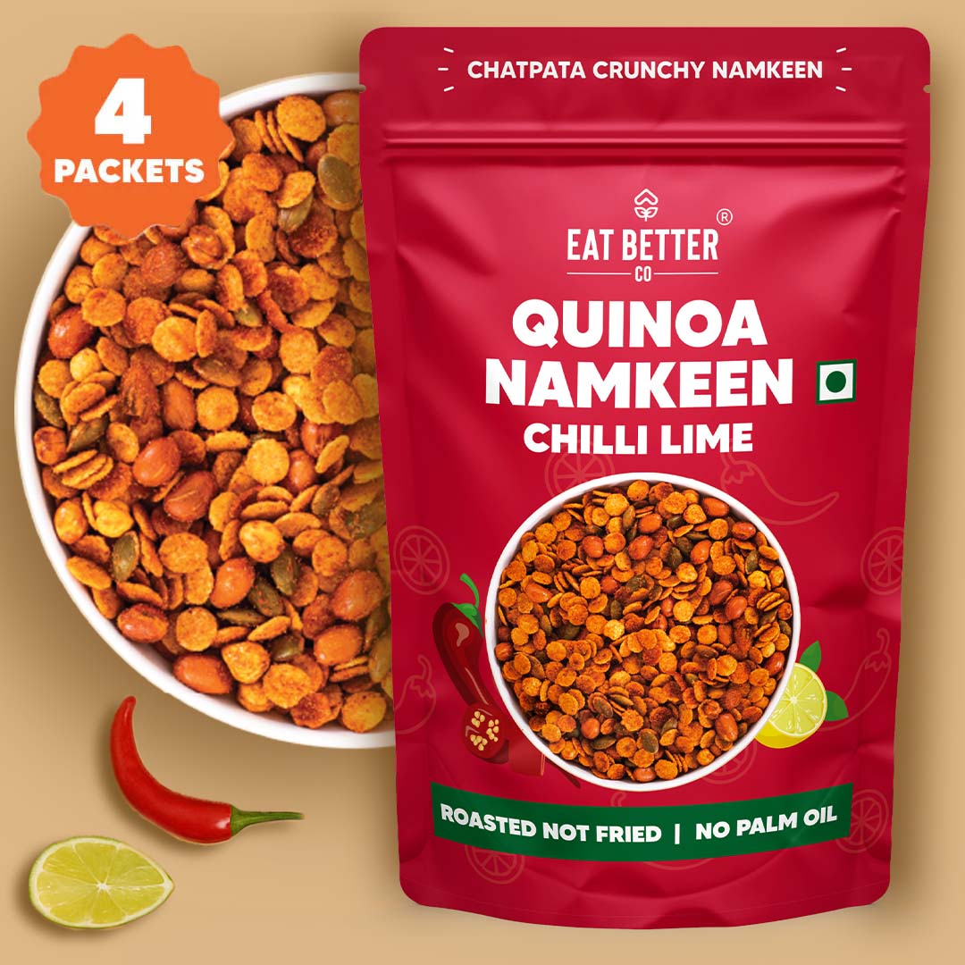 Quinoa Namkeen - Chilli Lime - 4 Packets (4 x 100 grams)