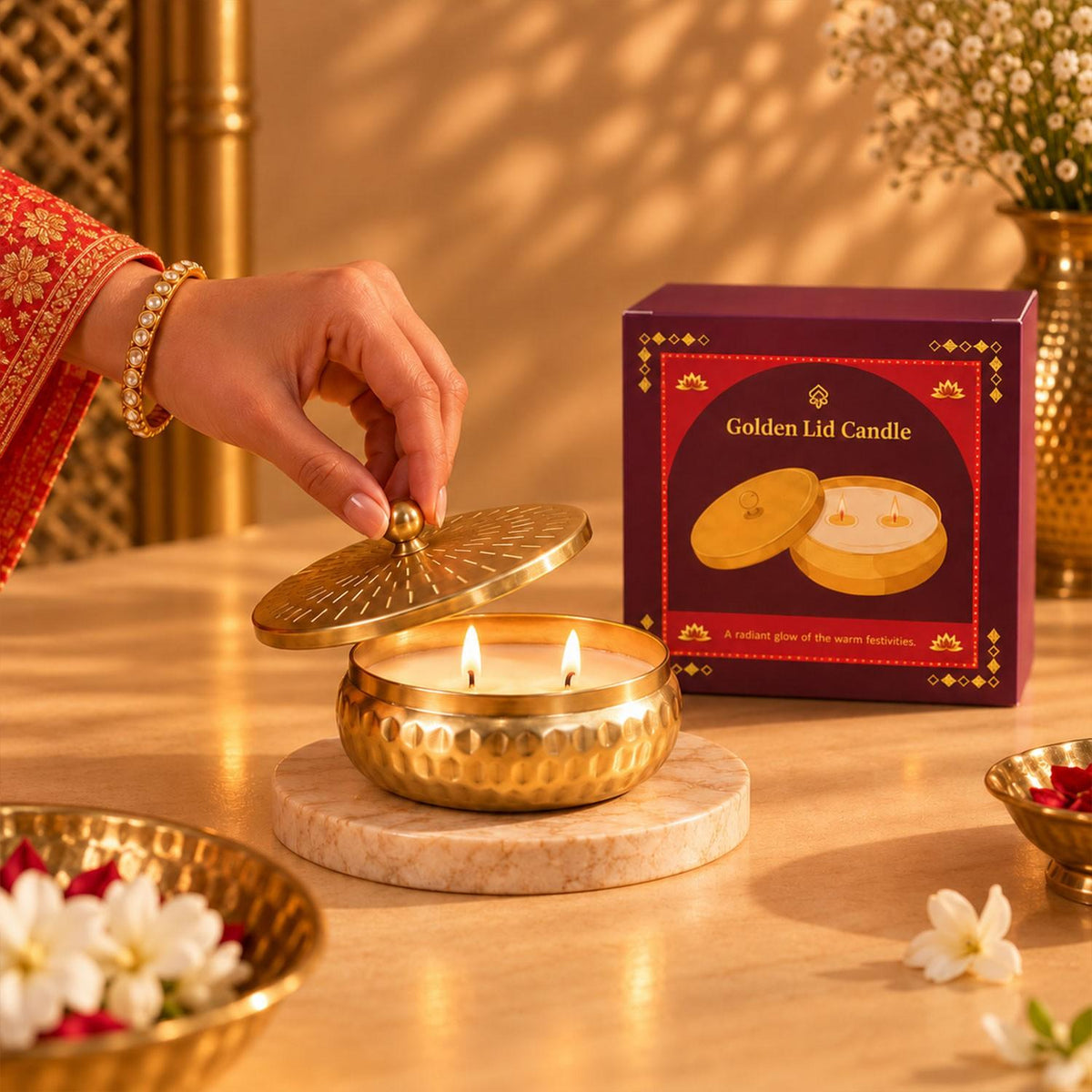 Golden Lid Candle