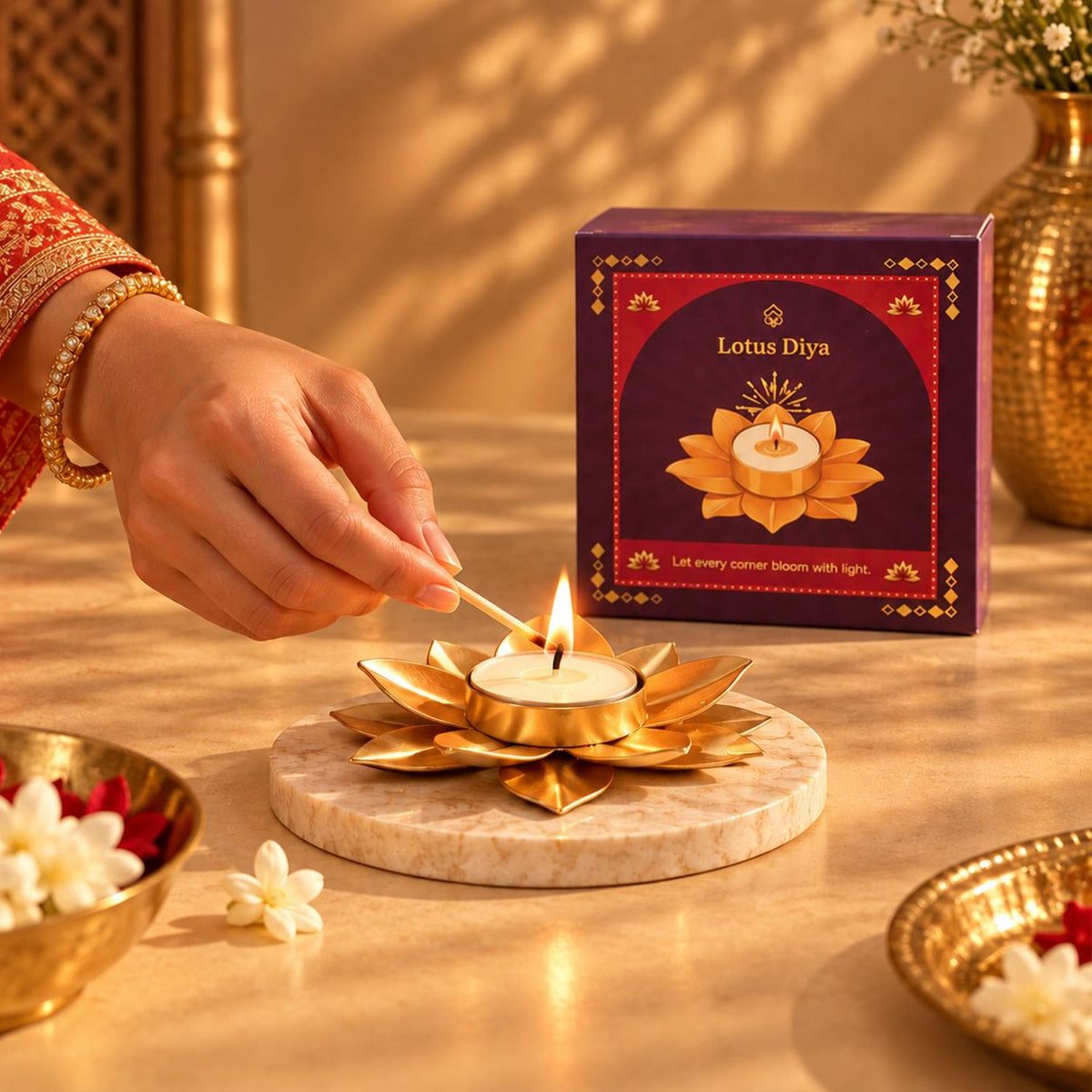 Lotus Diya