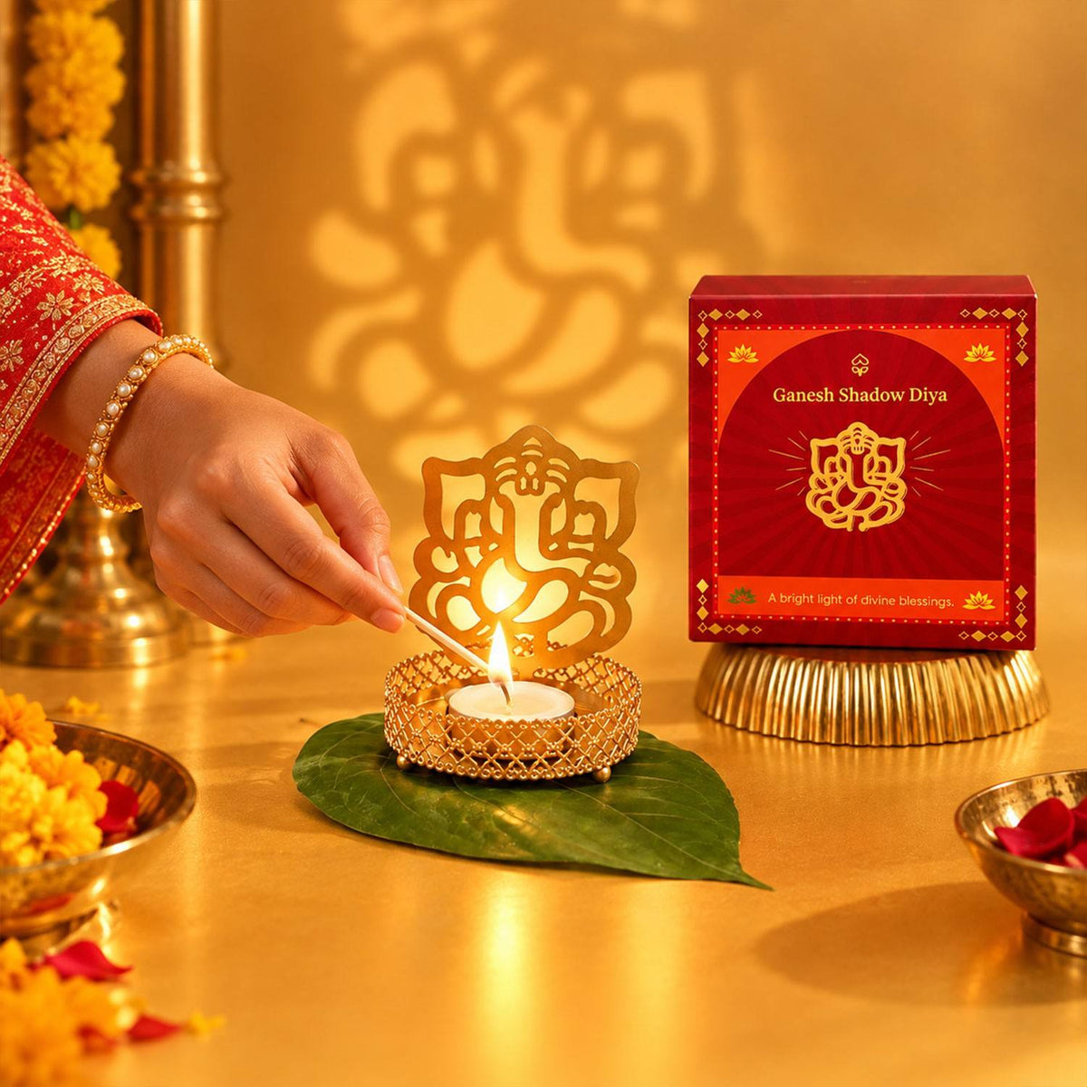 Ganesh Shadow Diya