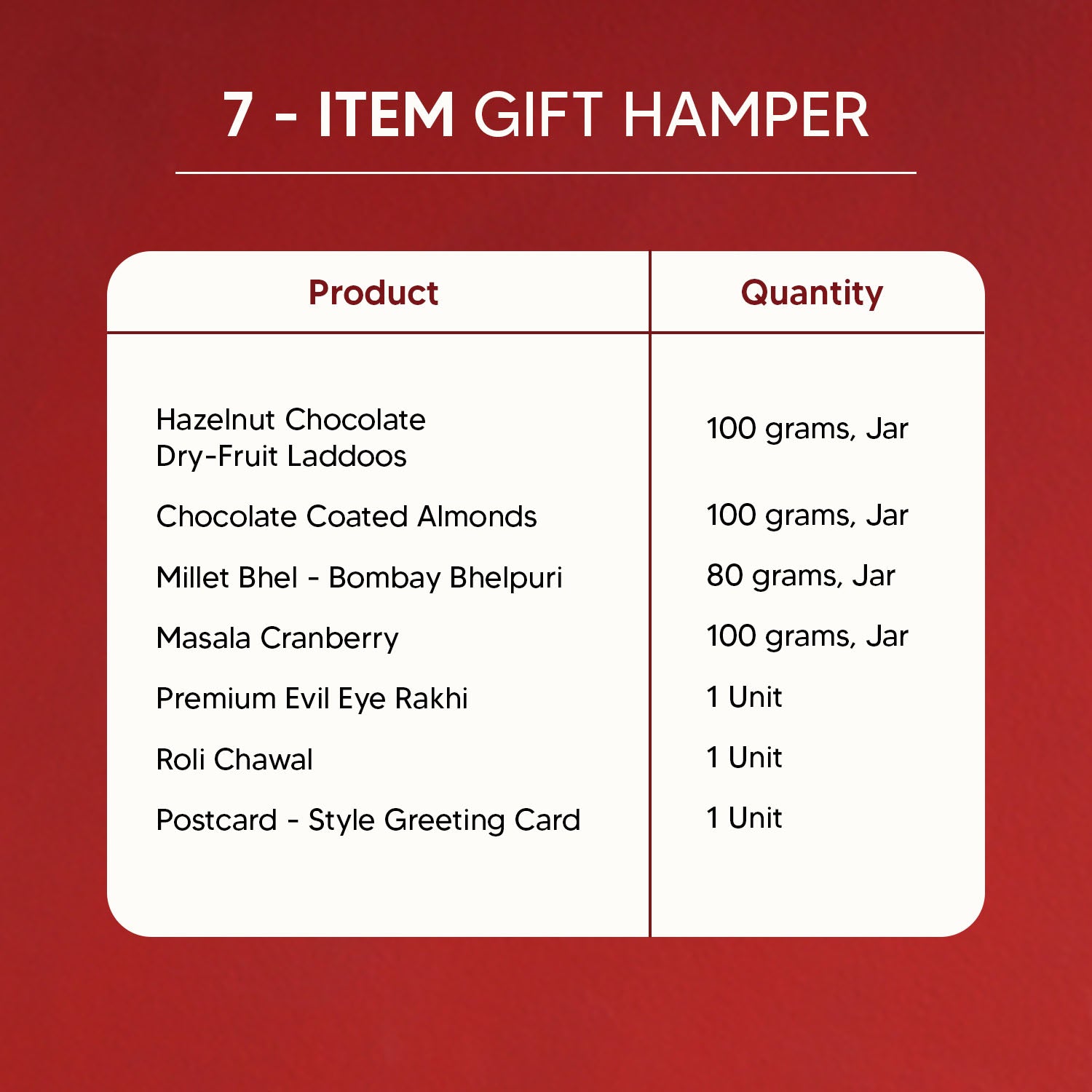 Marigold - 7 Item Rakhi Gift Hamper for Brother