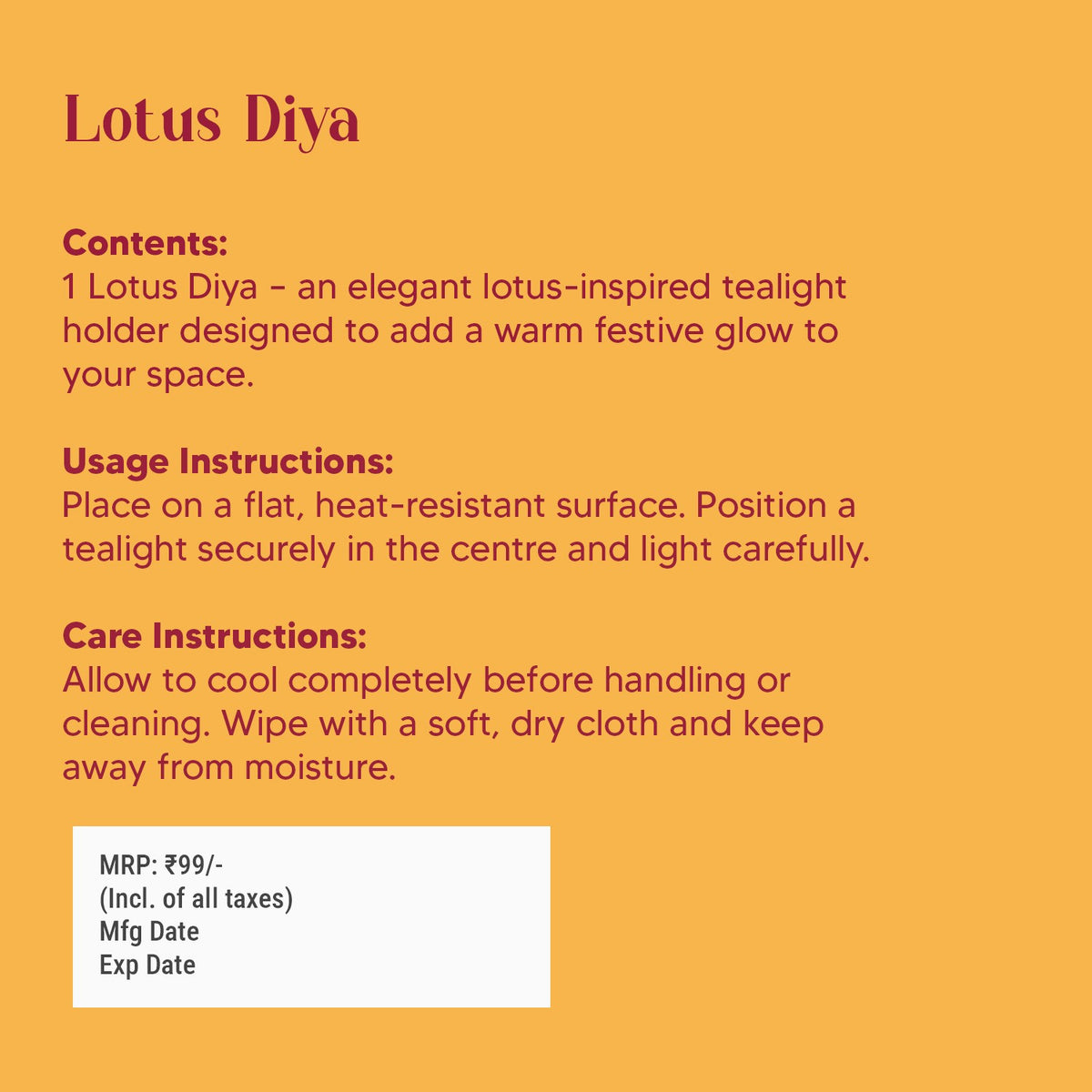 Lotus Diya