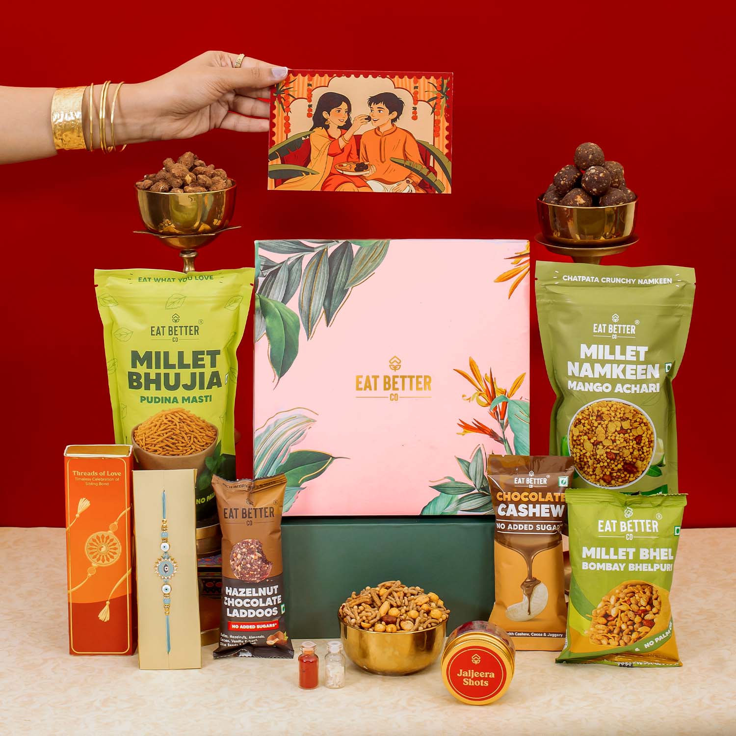 Eat Better - 9 Item Rakhi Gift Hamper