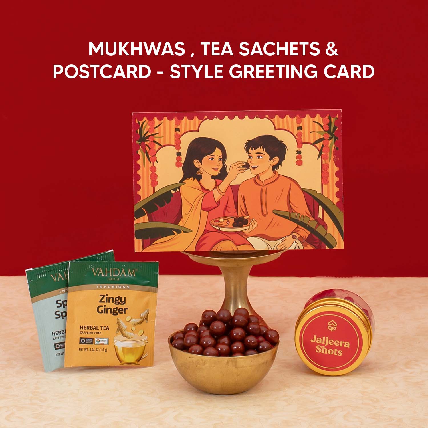 Celebrating - 11 Item Rakhi Gift Hamper for Sister