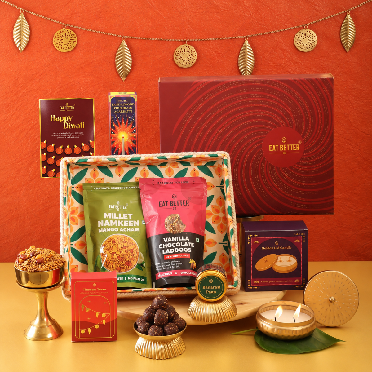 Vasudha Jute-Tray Diwali Gift Hamper