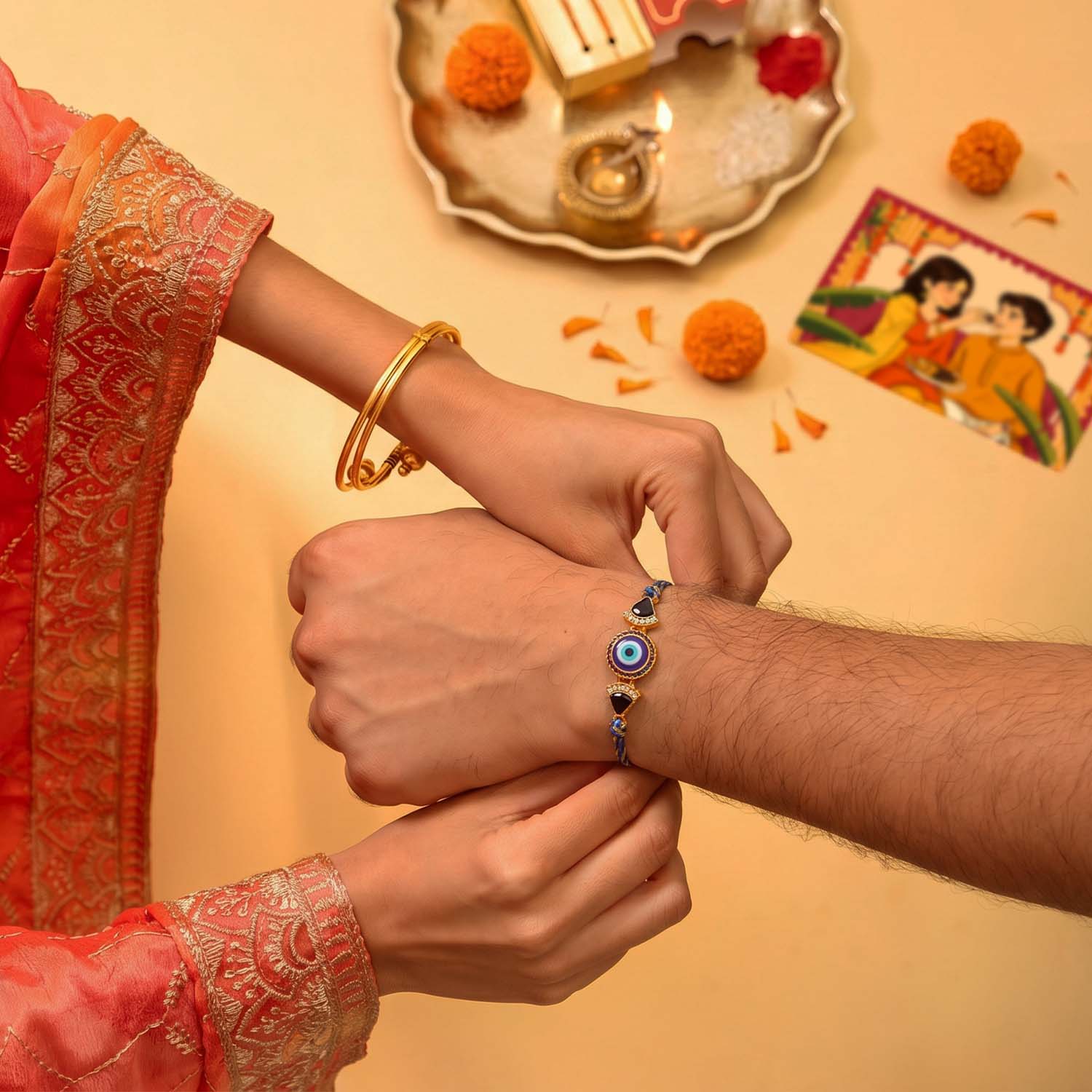 Gajraj - 10 Item Rakhi Gift Hamper For Brother