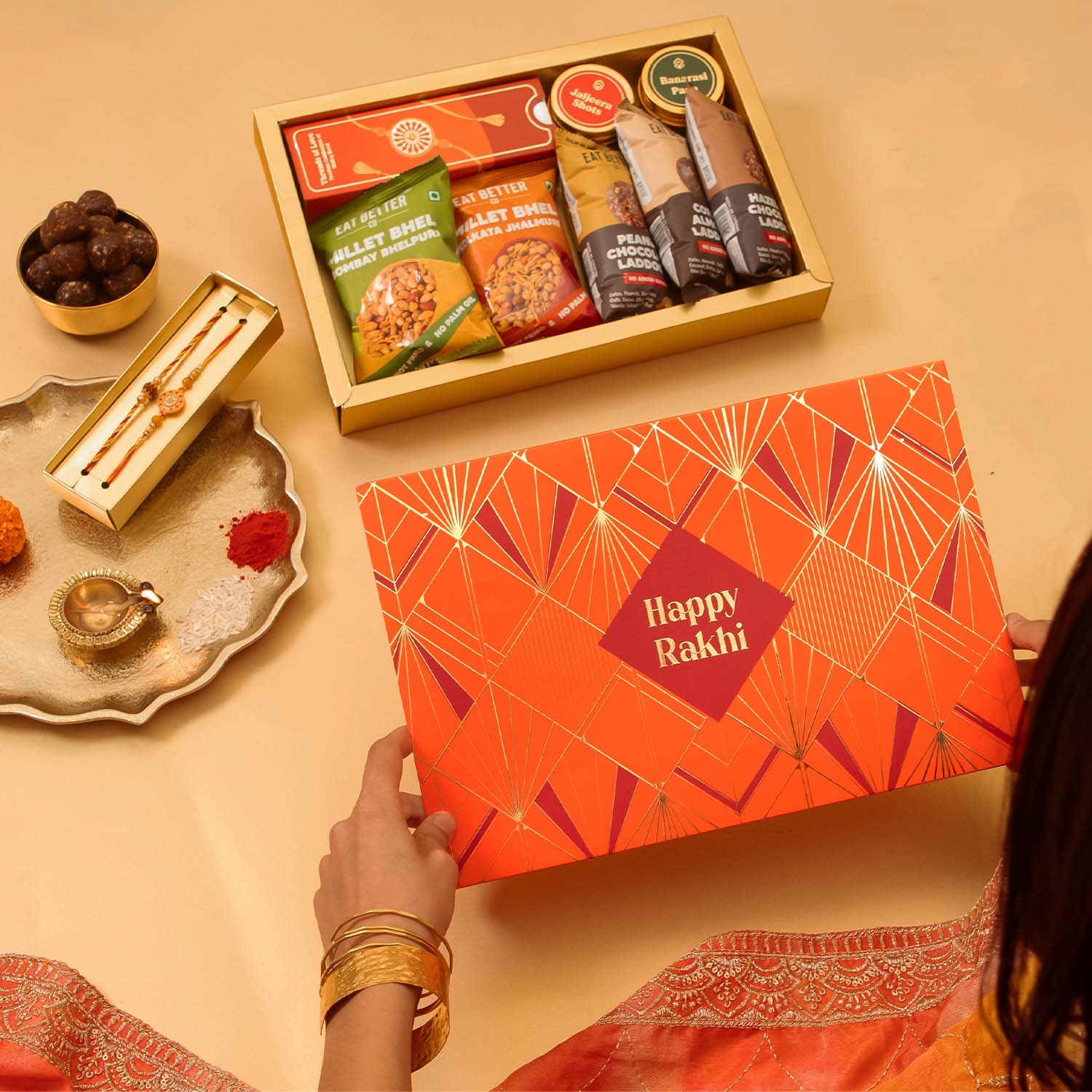 Sneh - 11 Item Rakhi Gift Hamper for Brother
