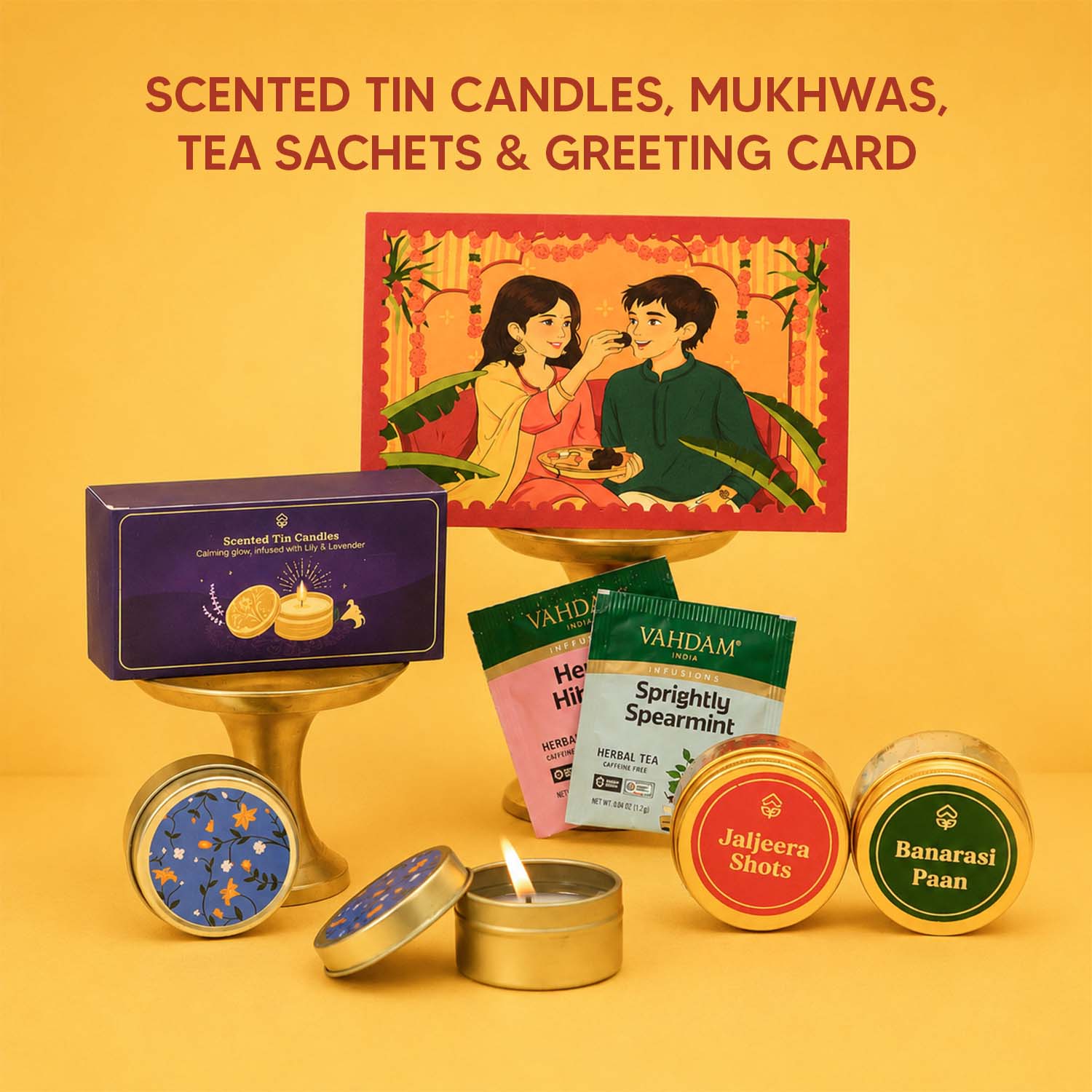 Pyar Ka Pitara - 14 Item Rakhi Gift Hamper for Bhaiya Bhabhi