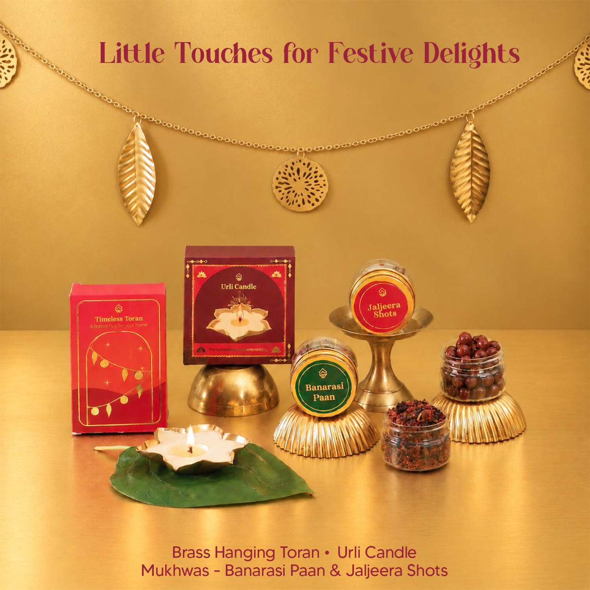 Evil-Eye Diwali Gift Hamper in Jute Tray
