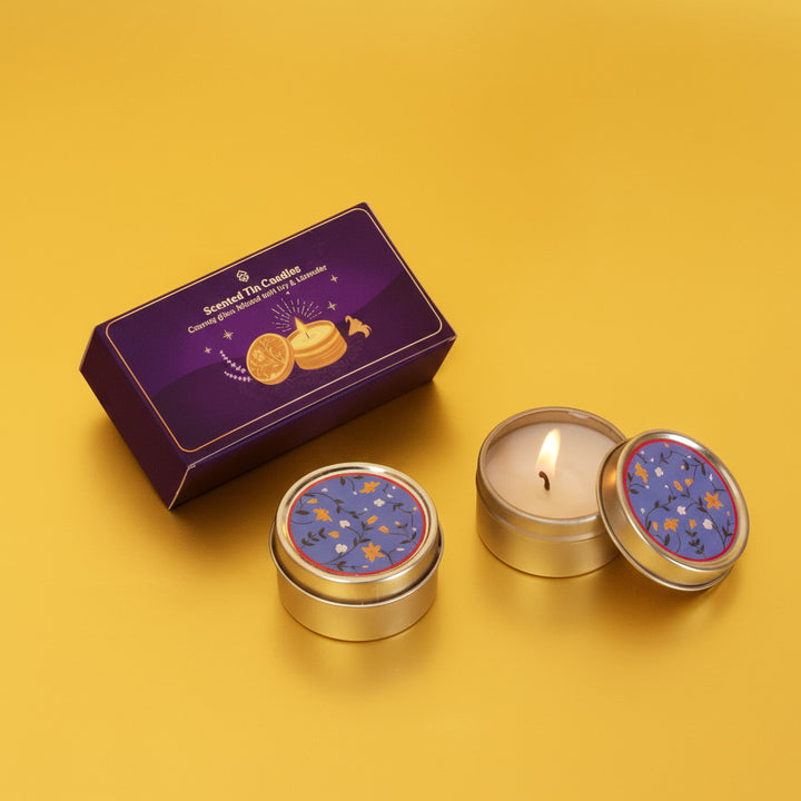 Scented Tin Candles (Set of 2)