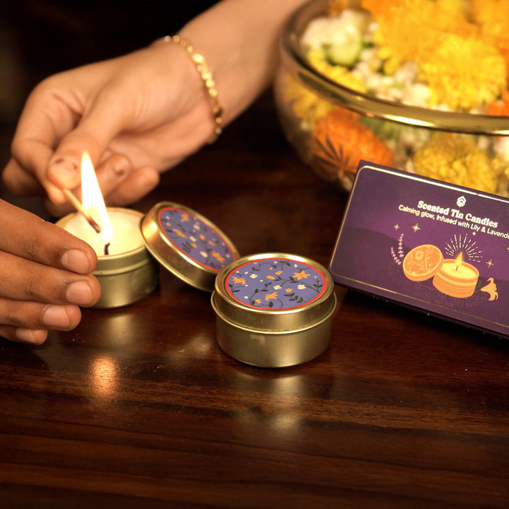 Scented Tin Candles (Set of 2)