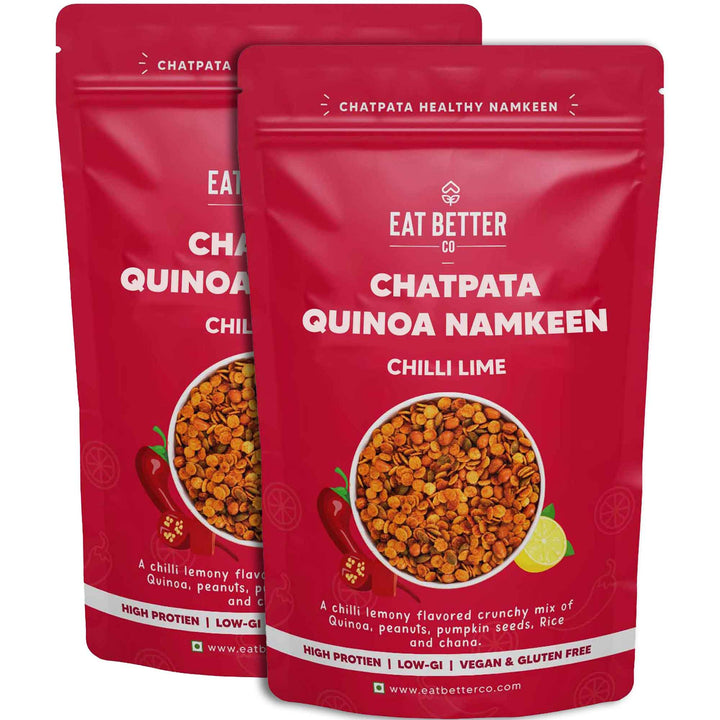 Quinoa Namkeen - Chilli Lime - Pack of 2 - 200 grams - Healthy Snacks