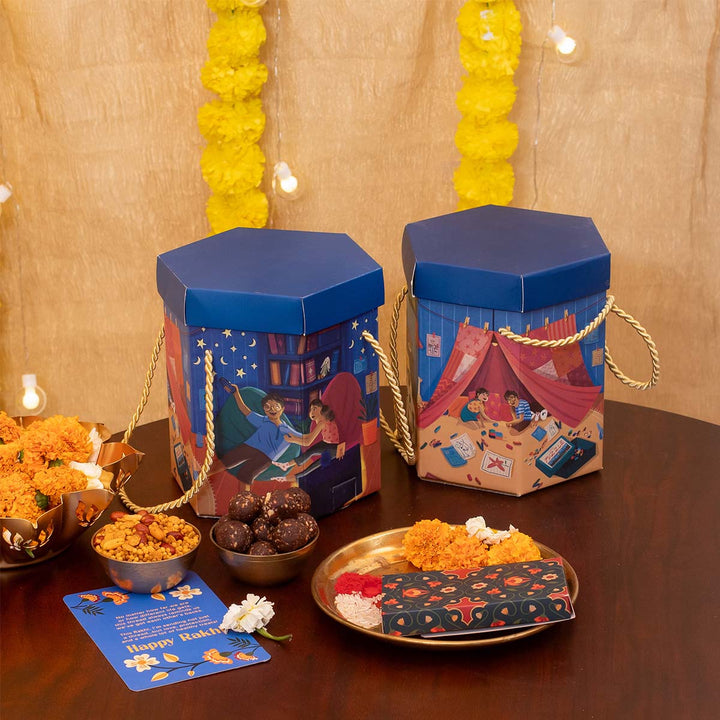 Yaadon Ka Dabba 10-Item Rakhi Gift Hamper for Brother