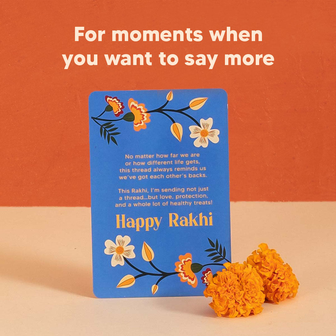 Jumbo Rakhi Gift Hamper for Brother with 9-Items Combo