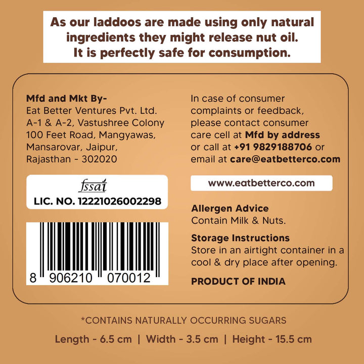 Chocolate Fudge - Protein Laddoos | 5 Packets - 220 g