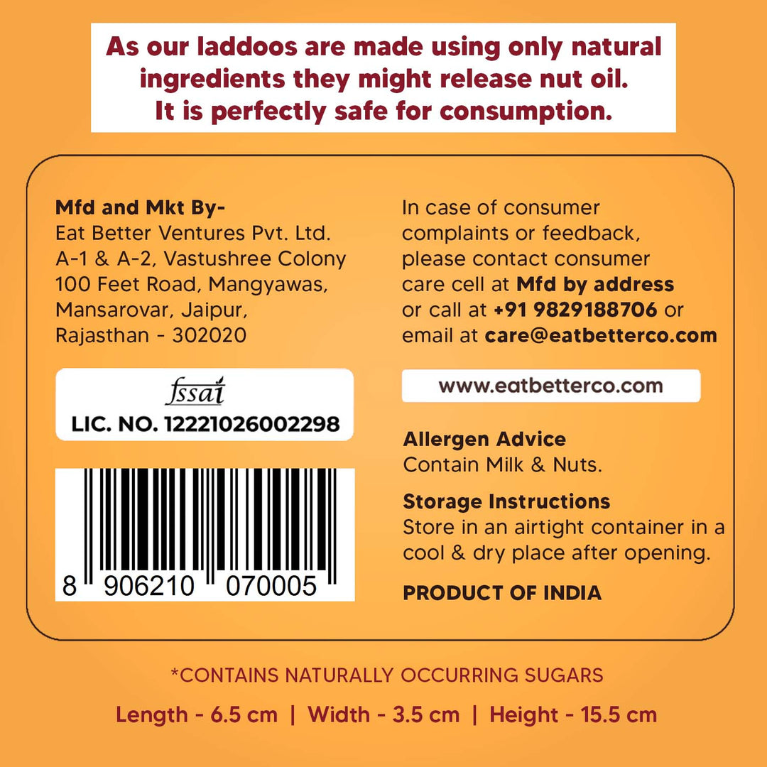 Peanut Cranberry - Protein Laddoos | 5 Packets - 220 g