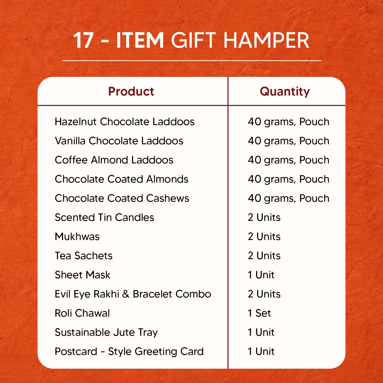Nazar Na Lage - 17 Item Rakhi Gift Hamper for Bhaiya Bhabhi
