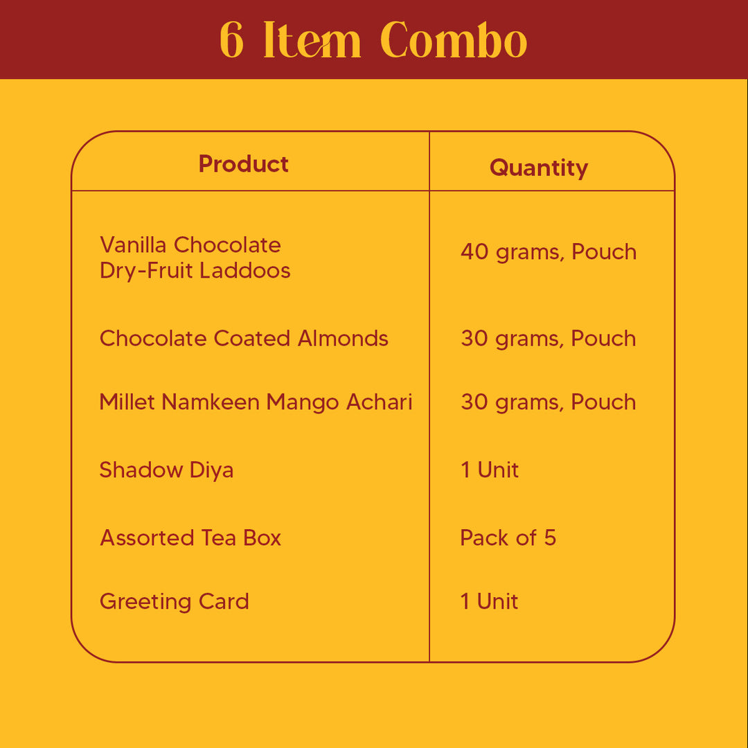 Happy Diwali Gift Hamper - 6 Items Combo
