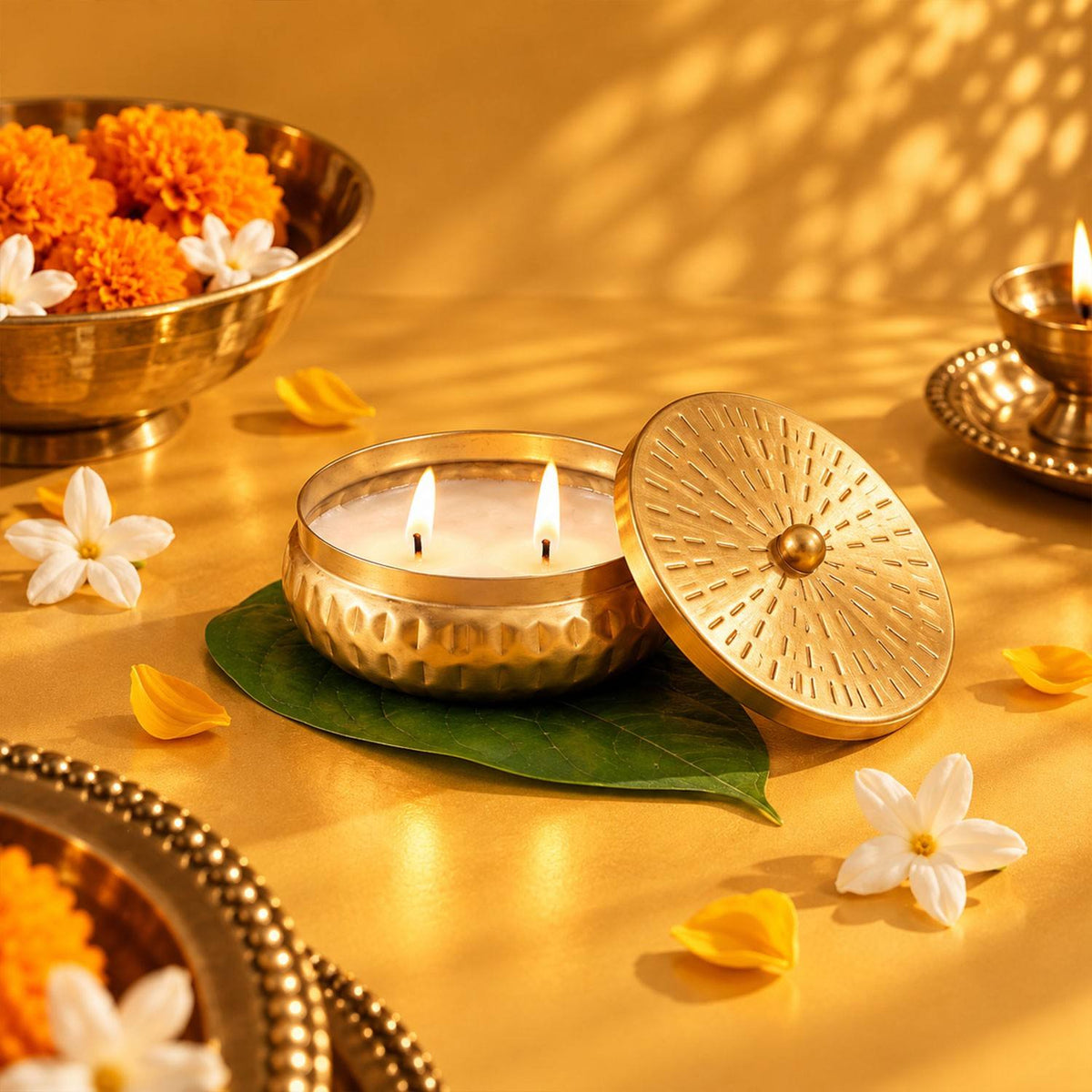 Golden Lid Candle