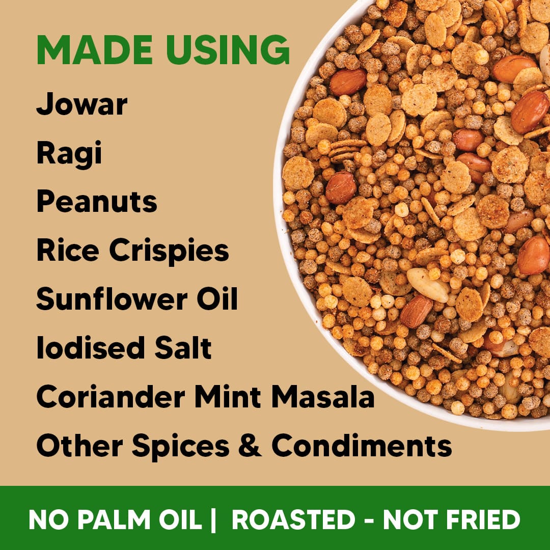 Millet Namkeen - Chilli Garlic - 4 Packets (4 x 100 grams)