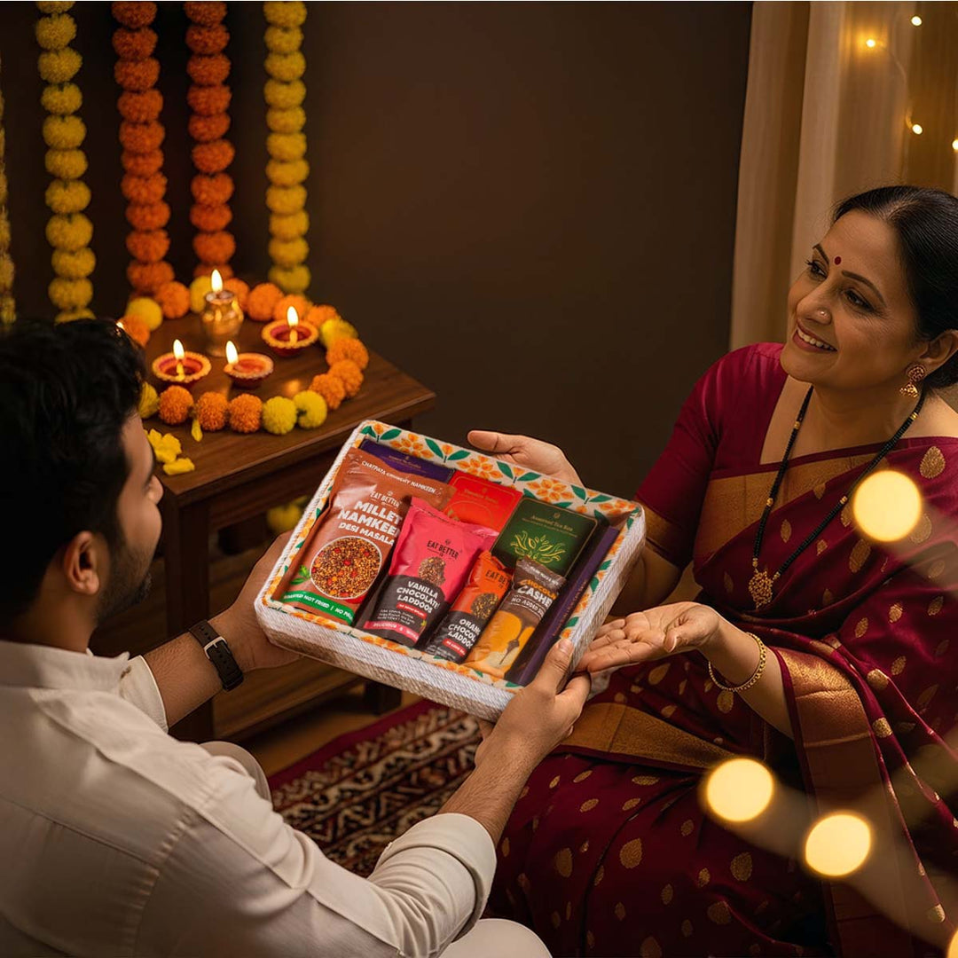 Eternal Jute Tray Diwali Hamper - 11 Item Combo