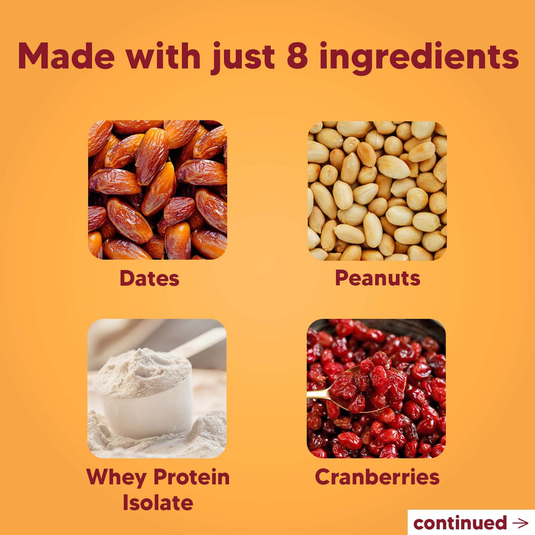 Peanut Cranberry - Protein Laddoos | 5 Packets - 220 g