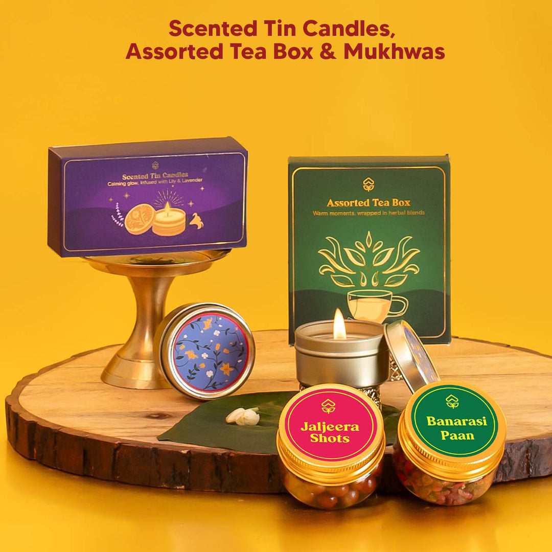 Marigold Gift Hamper for Diwali - 11 Items Combo