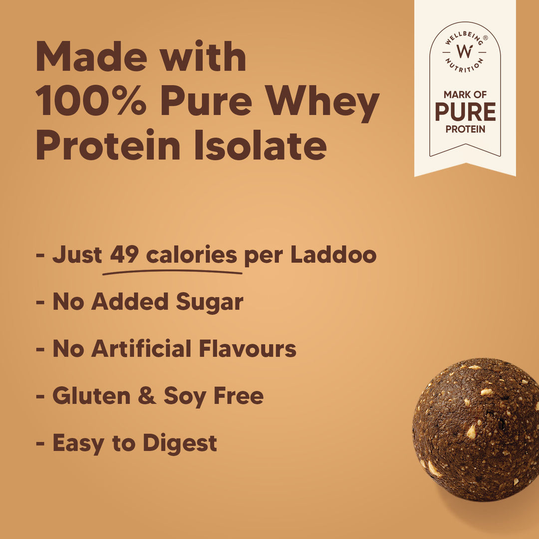 Chocolate Fudge - Protein Laddoos | 5 Packets - 220 g
