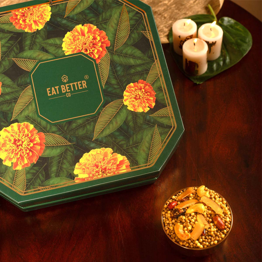 Marigold Gift Hamper for Diwali - 11 Items Combo