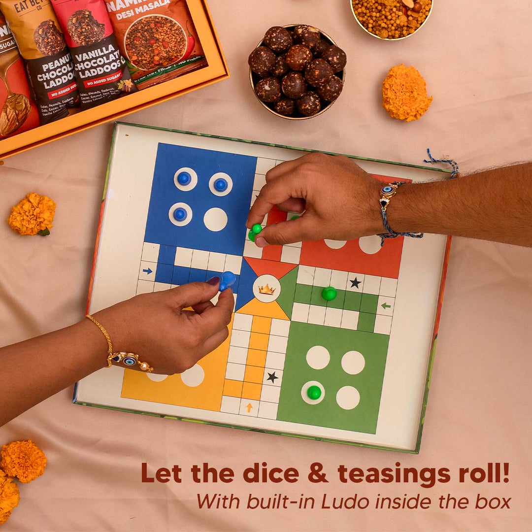 Happy Memories Gift Hamper for Brother – 10-Item Celebration Gift with Uno & Ludo