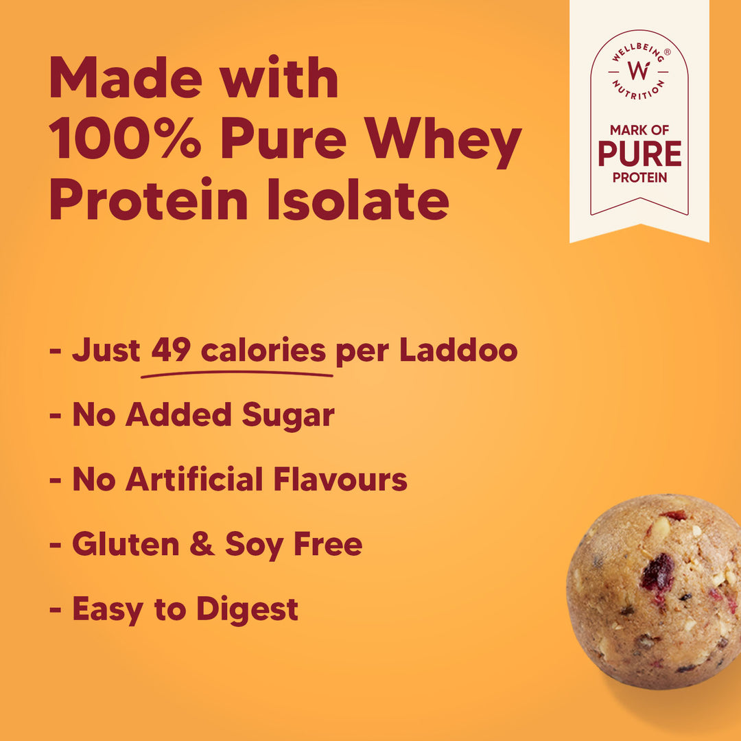 Peanut Cranberry - Protein Laddoos | 5 Packets - 220 g