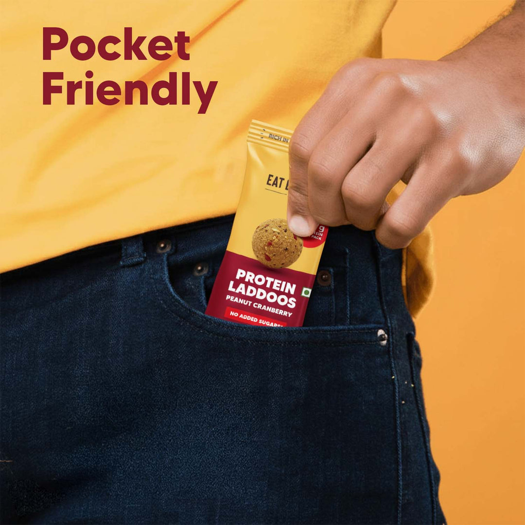 Peanut Cranberry - Protein Laddoos | 5 Packets - 220 g