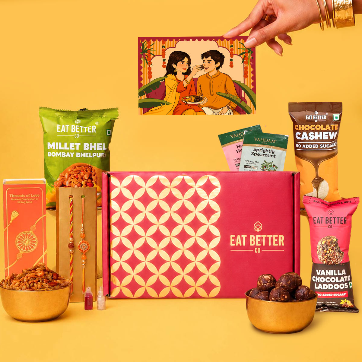 Anmol - 9 Items Rakhi Gift Hamper