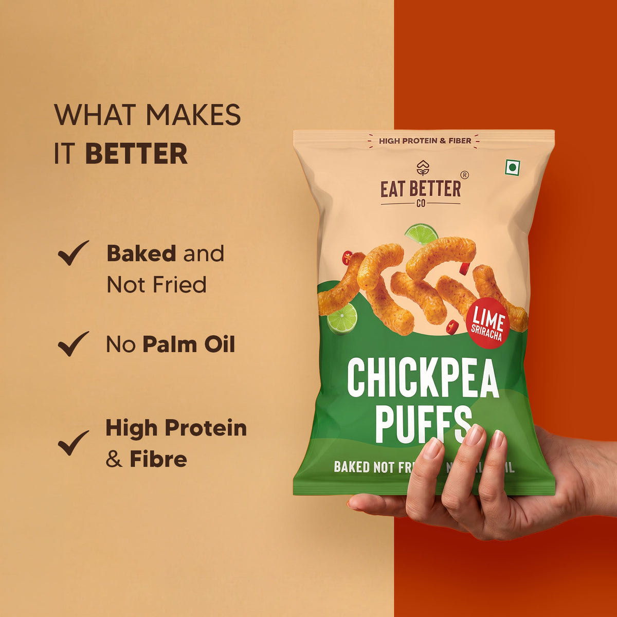 Chickpea Puffs - Lime Sriracha
