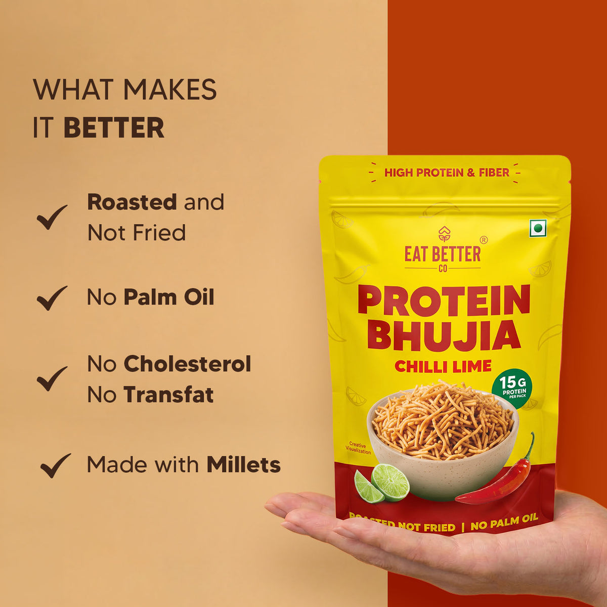 Protien Bhujia - Chilli Lime