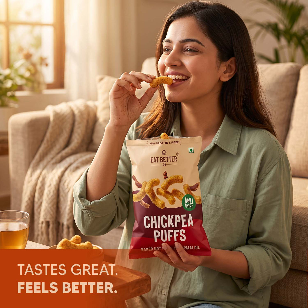 Chickpea Puffs - Imli Twist