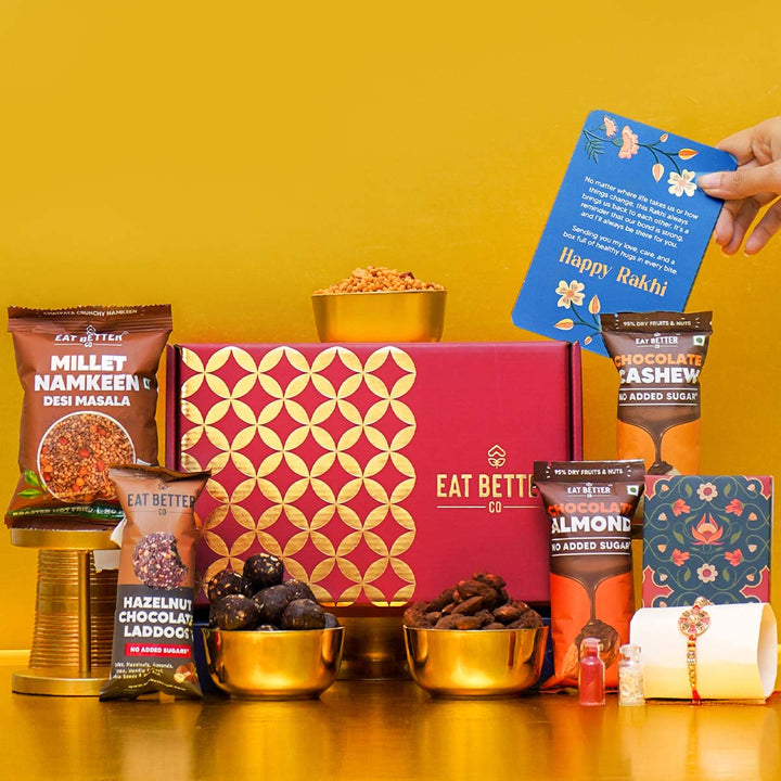 Anmol - Rakhi Gift Hamper for Brother - 7-Item Combo