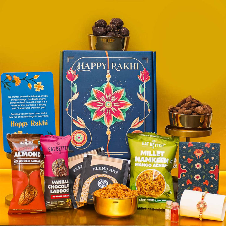Bandhan Rakhi Gift Hamper for Brother - 8-Item Combo