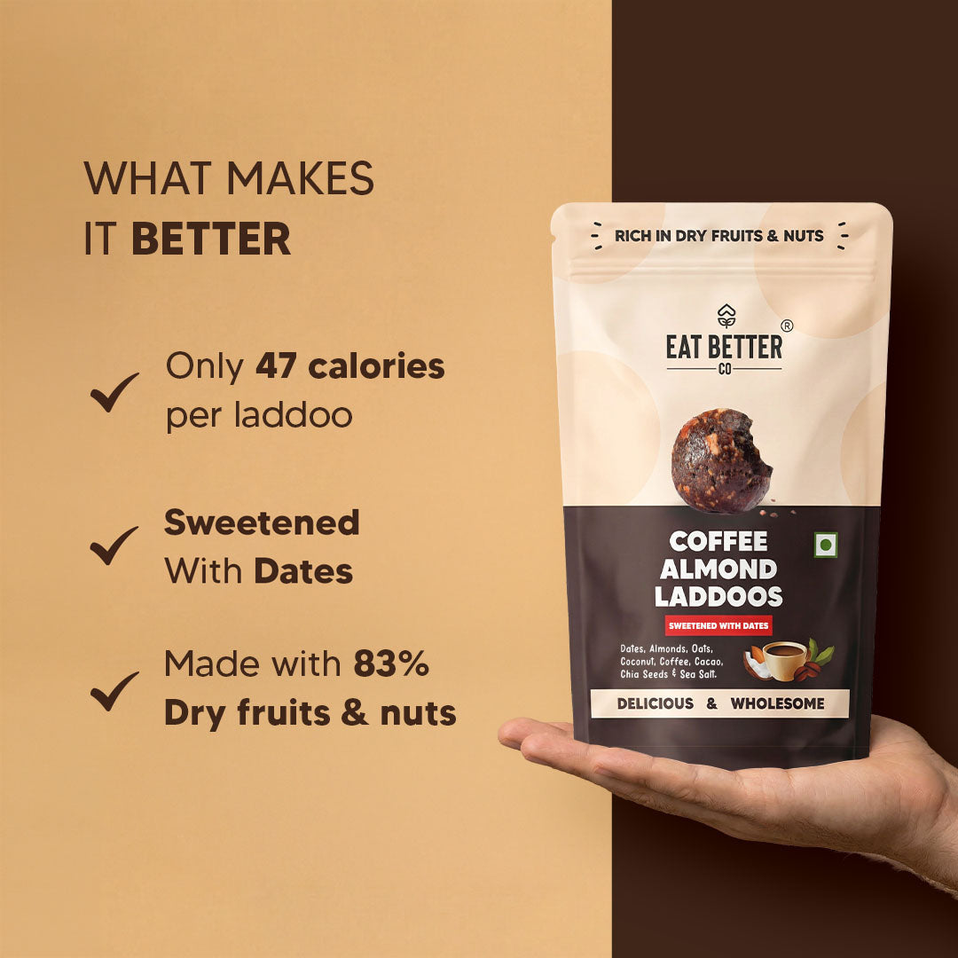 Coffee Almond Laddoos  - Value Pack