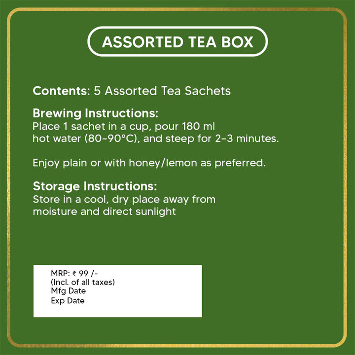 Assorted Tea Box (Pack of 5)