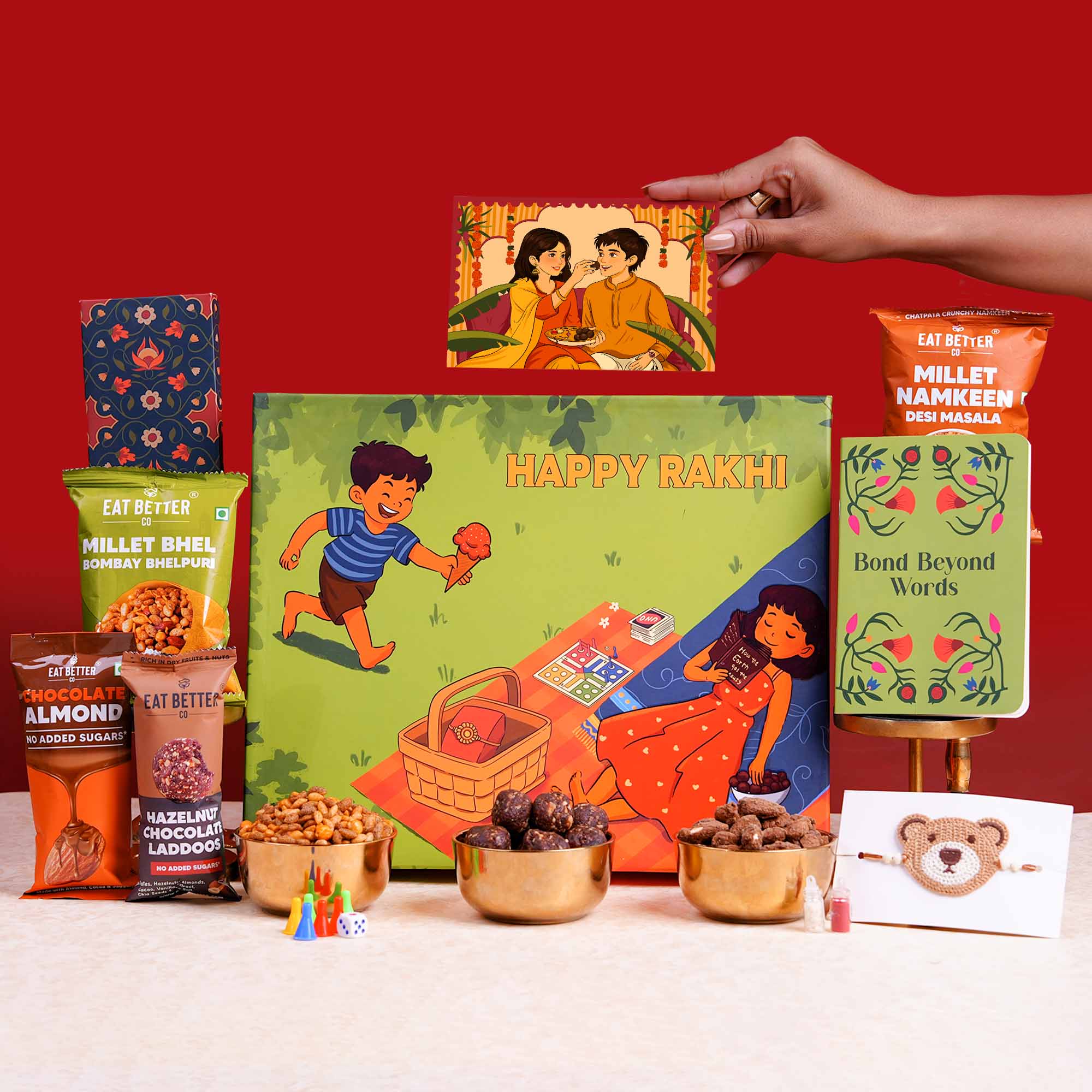 Bachpan - 9 Item Rakhi Gift Hamper
