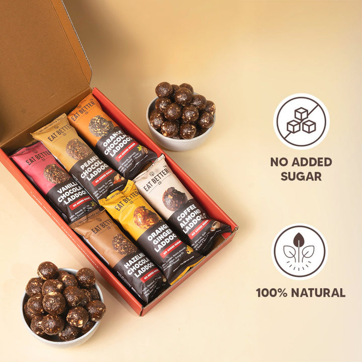 Assorted Laddoo Box - 24 Laddoos in 6 Different Flavors – Eat Better Co