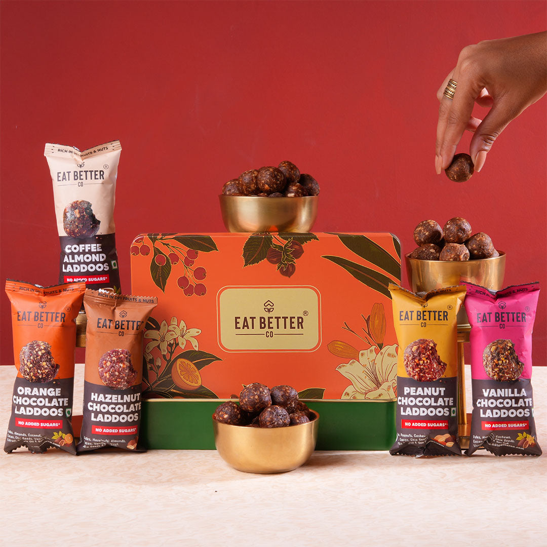 Assorted Laddoo Gift Hamper in a Tin box