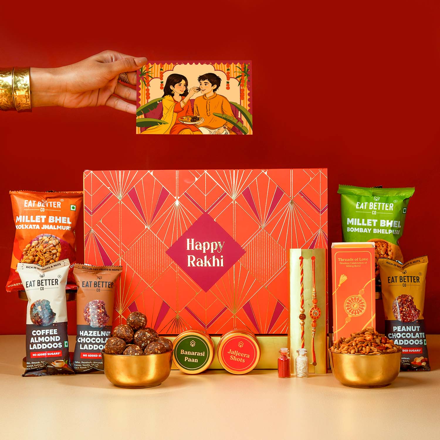 Sneh - 11 Item Rakhi Gift Hamper for Brother