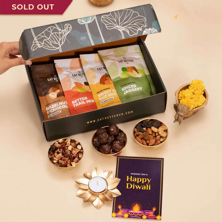 Lotus Gift Hamper - 7 Item Gift Set for Diwali