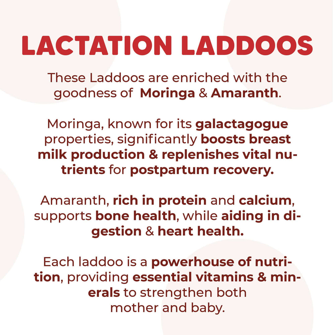 Lactation Laddoos - Moringa & Amaranth