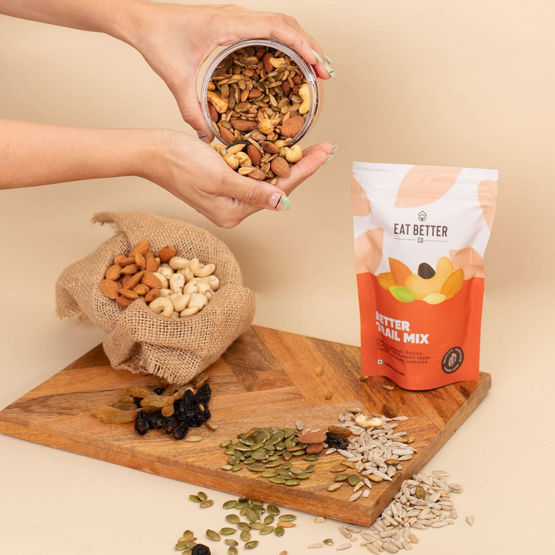 Better Trail Mix - Nut, Seeds & Raisins - Roasted & Spiced