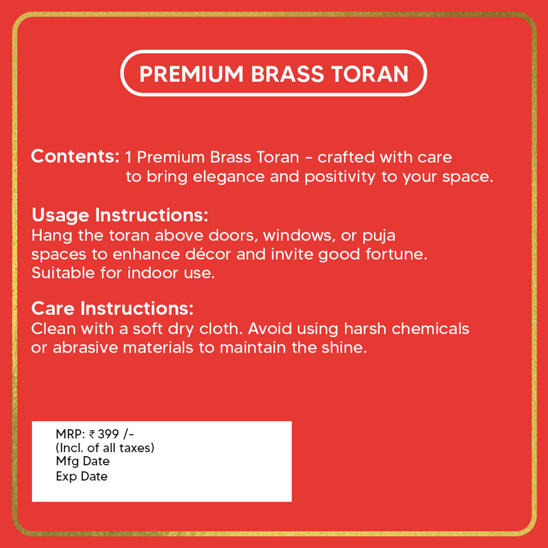 Premium Brass Toran