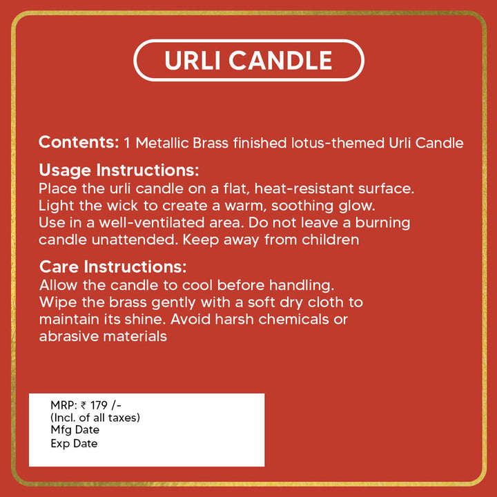 Lotus Urli Candle